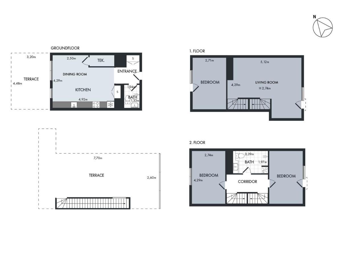 Sanders Pier - Fantastic 3-Bedroom Townhouse With Balcony Terrace 코펜하겐 외부 사진